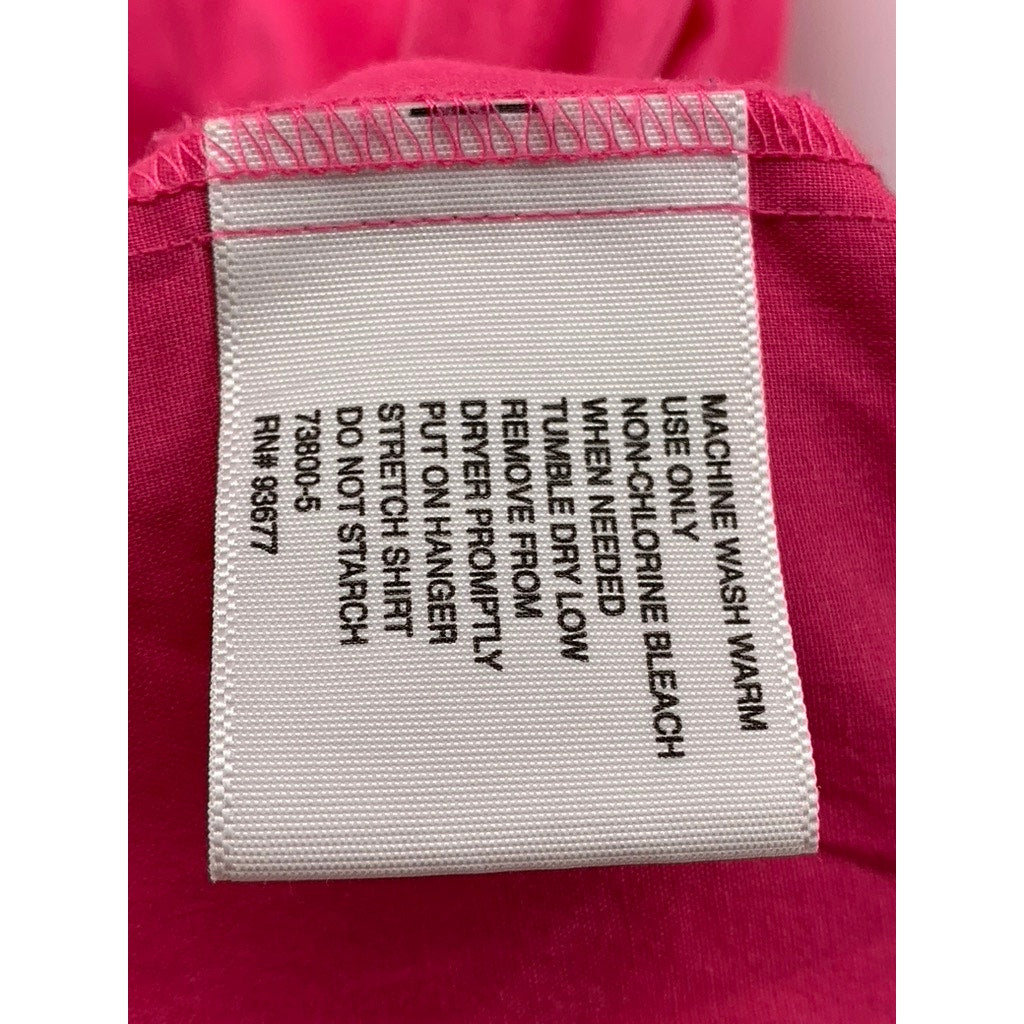JF J, FERRAR Men's Fuschia Slim-Fit Button-Up Long Sleeve Shirt SZ L(16-16.5)