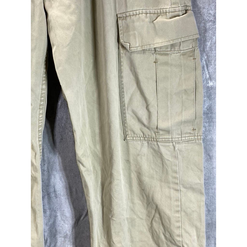 LEVI'S Men's Vintage Beige Distressed Straight-Leg Cargo Pants SZ 38x30