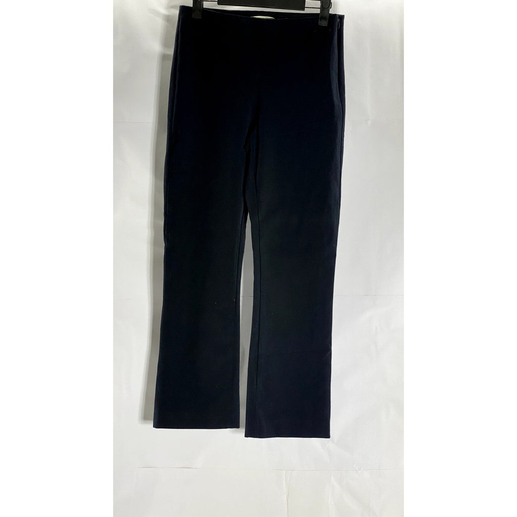 VINCE. Women's Black Solid Side-Zip Cropped Flare Pant SZ M