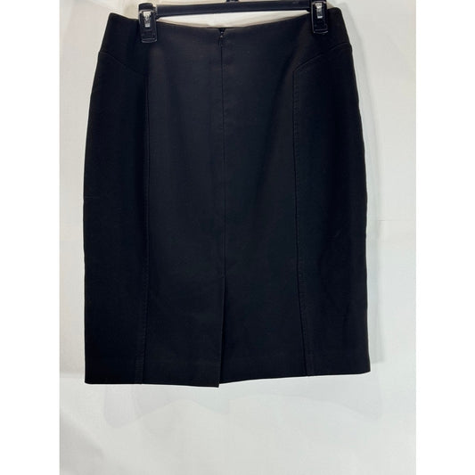 HALOGEN Women's Black Solid Pencil Mini Skirt SZ 6