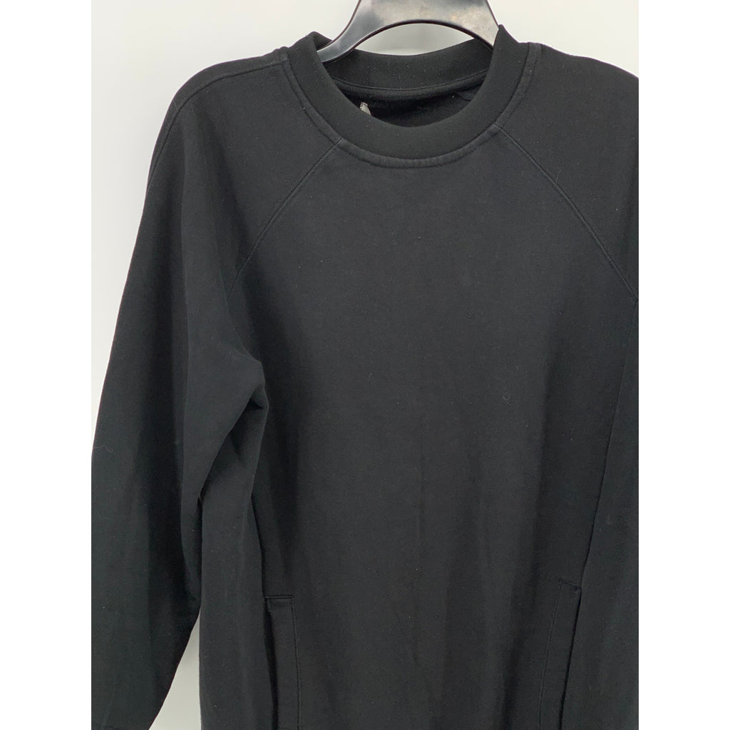 GENUINE PEOPLE Women's Black Crewneck Long Sleeve Mini Sweater Dress SZ M