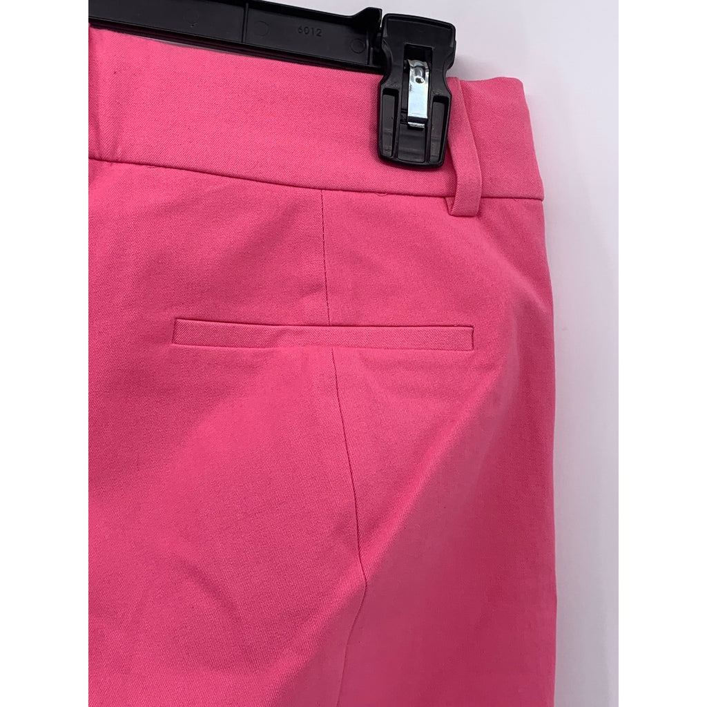 J.CREW Women's Pink Solid Cameron Slim Cropped Bi-Stretch Cotton Blend Pant SZ 2