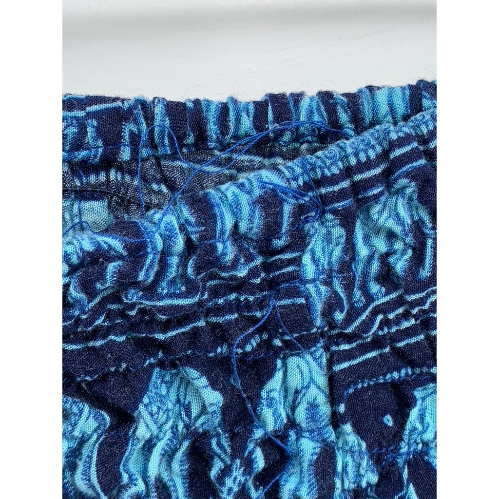 UNBRANDED Women's Blue Elephant Printed Pants SZ S
