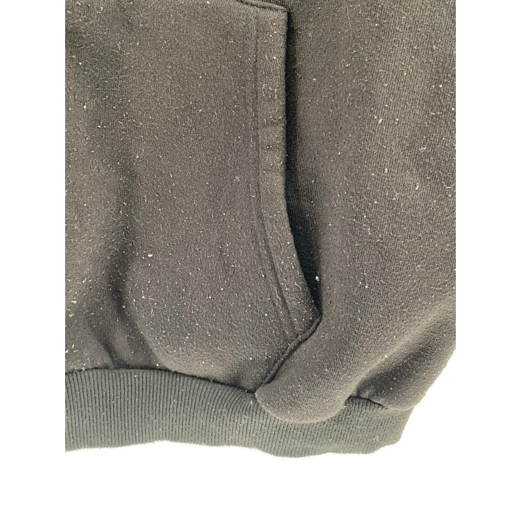 SHEIN Women's Black Solid Fleece Hooded Full-Zip Long Sleeve Casual Sweater SZ 6