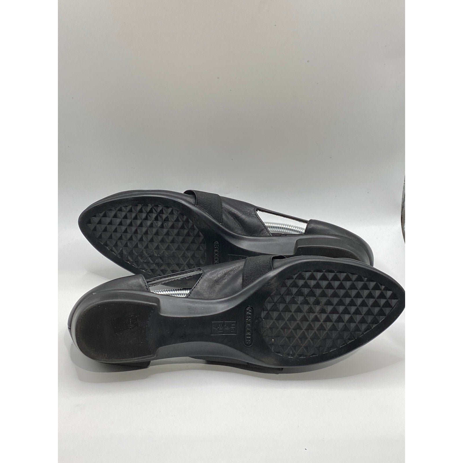 AEROSOLES Women's Black Almond-Toe Slip-On Lightweight Mary Jane Flats SZ 9