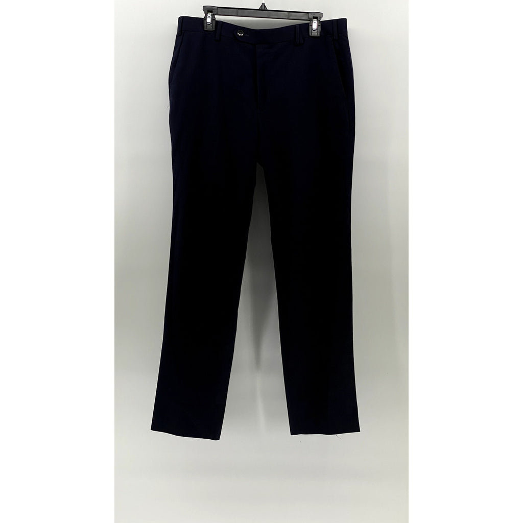 PARK AVENUE Women's Blue Straight-Leg Regular-Fit Pant SZ 36