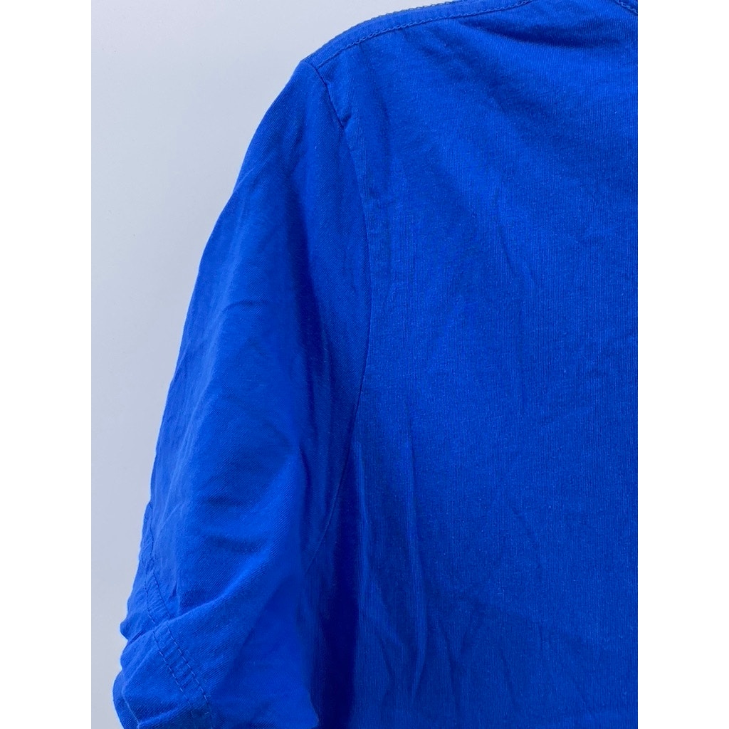 UNBRANDED Men's Royal Blue Crewneck Bird Graphic Short Sleeve Casual T-Shirt SZM