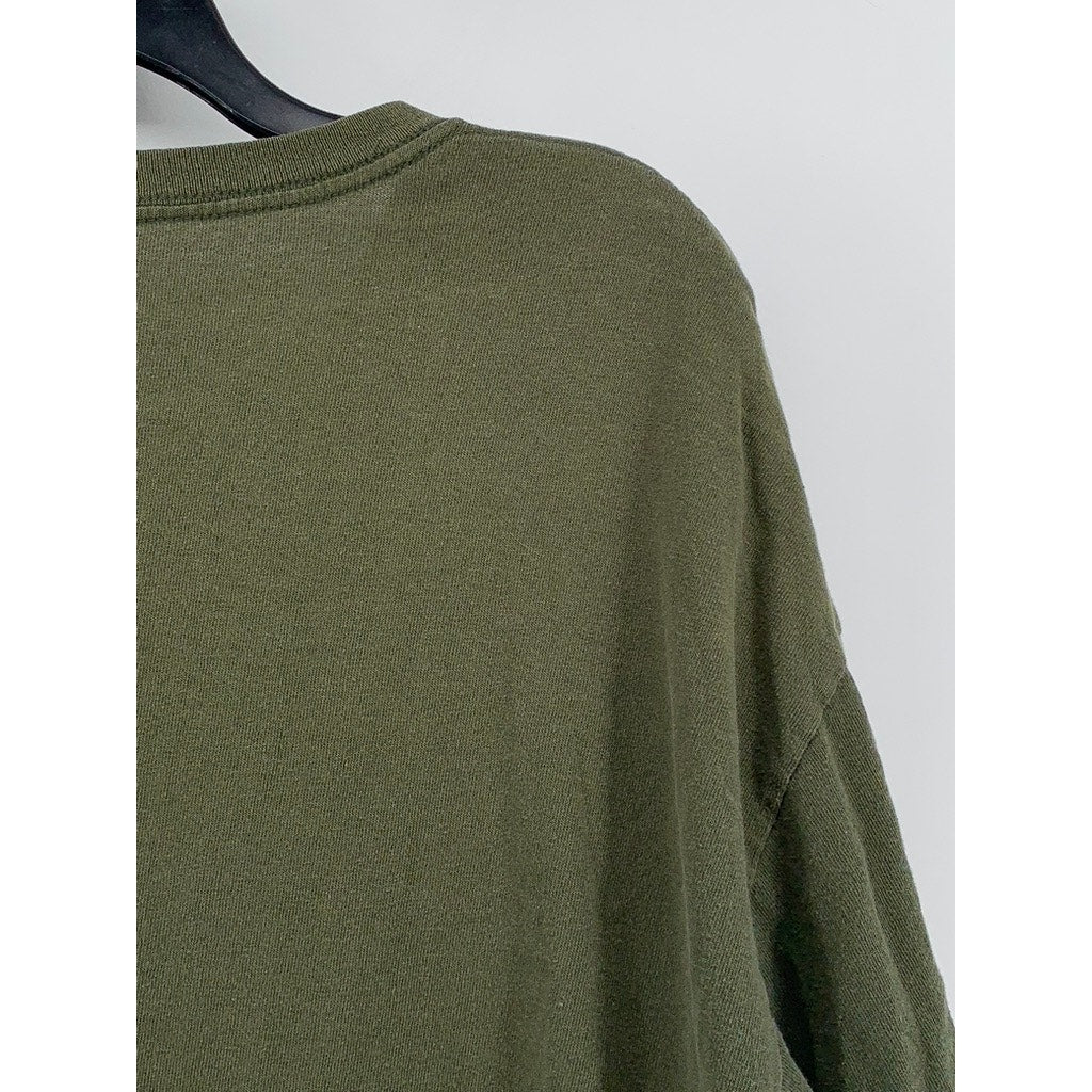 ACES & IDOLS Men's Olive Green Graphic Short Sleeve T-Shirt SZ XL