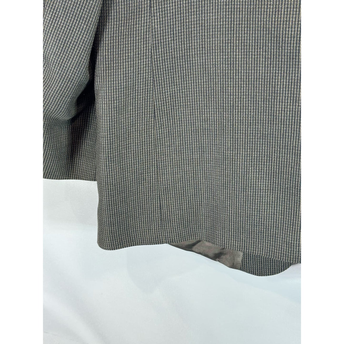 OSCAR DE LA RENTA Men's Gray Printed Long Wool Two-Button Sport Coat SZ 48L