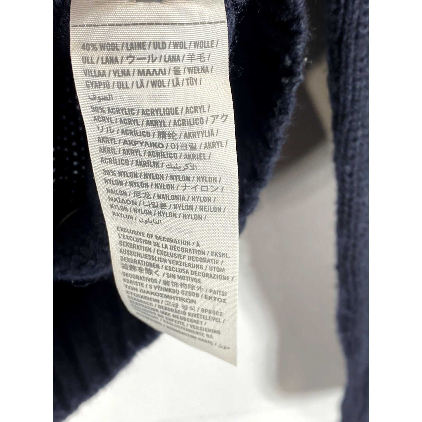 ABERCROMBIE & FITCH Men's Black Knit Crewneck Elbow-Patch Muscle Sweater SZ S