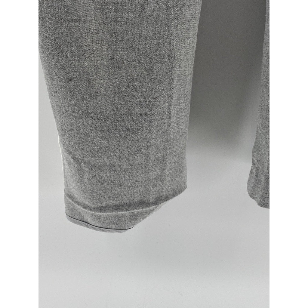 ZARA TRAFALUC Women's Gray-White Side Stripe Cropped Pull-On Pant SZ XS