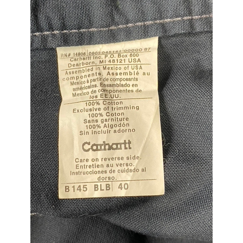 CARHARTT Men's Black 7" Vintage Cotton Chino Shorts SZ 40