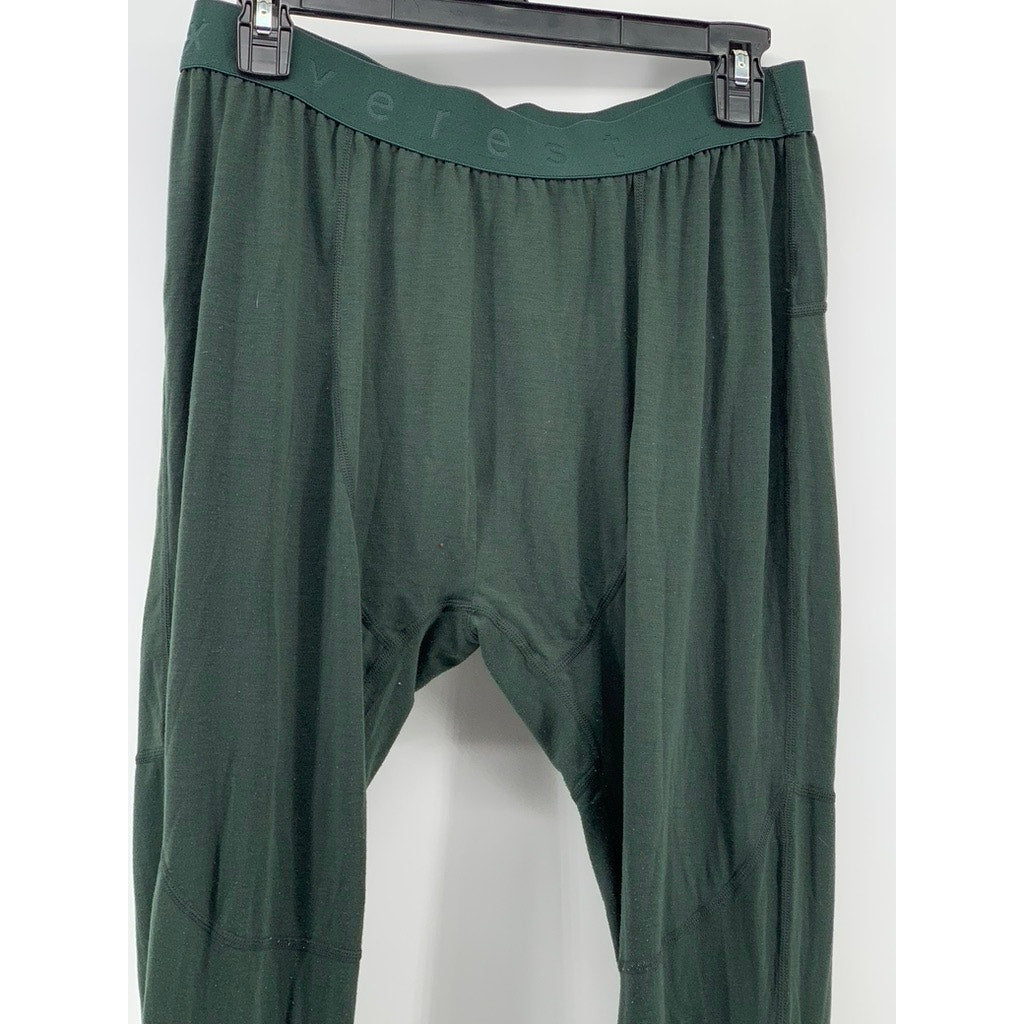 EVEREST Men's Dark Green Pull-On Base Layer Long Johns SZ L