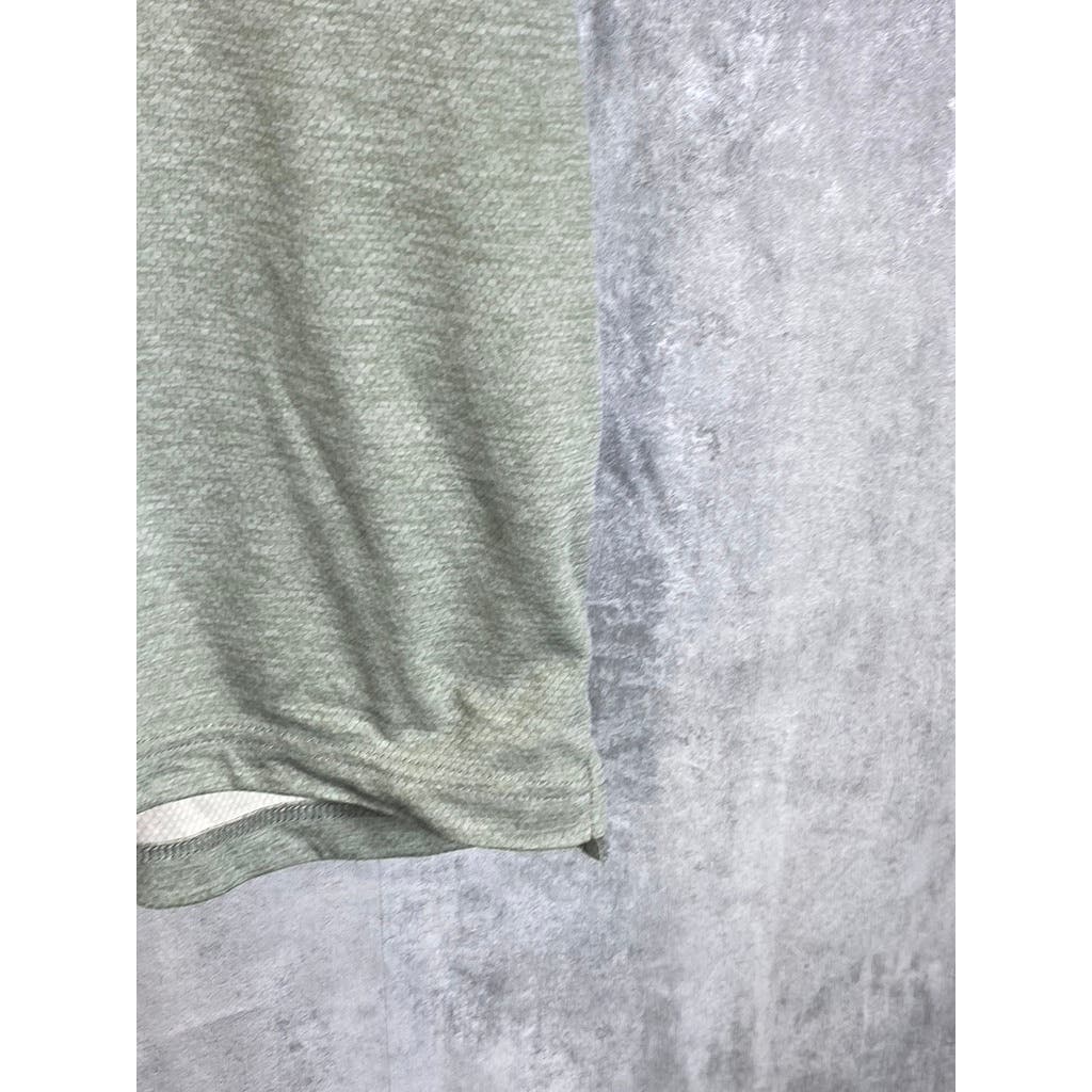 DULUTH TRADING CO Men's Green Armachillo Cooling Relaxed Fit Polo Shirt SZ XL