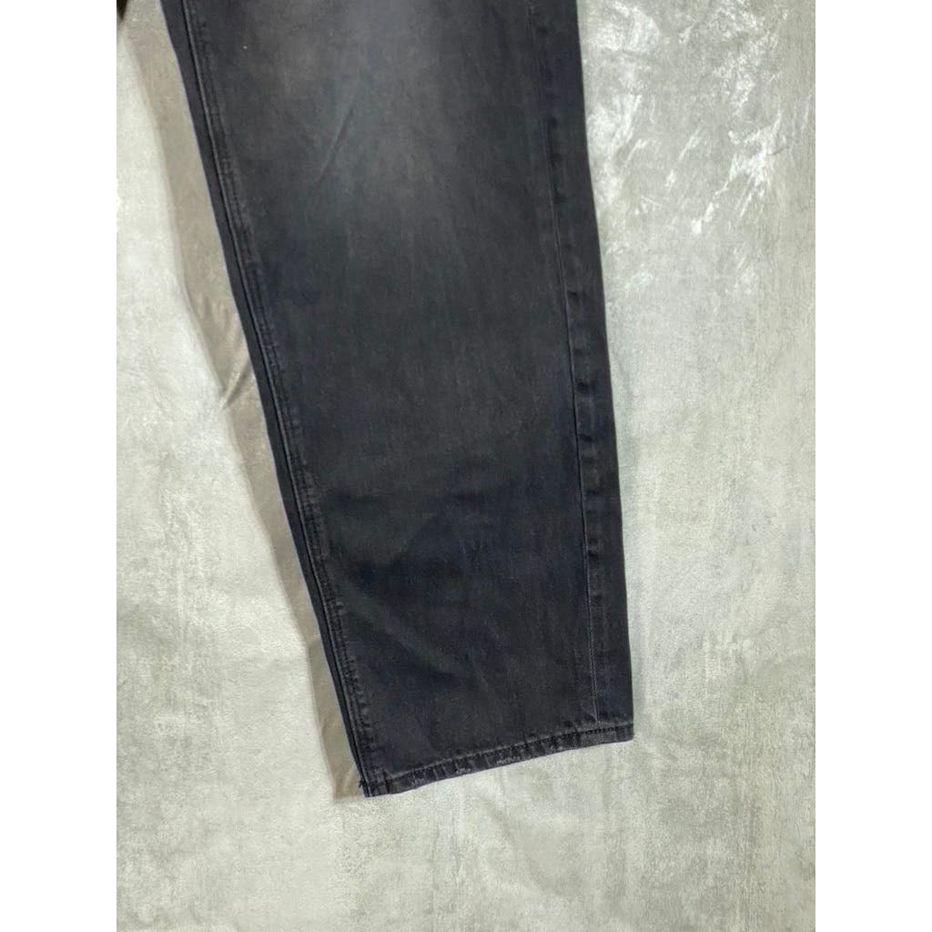 AMERICAN EAGLE Women's Long Black Distressed High-Rise Girlfriend Jeans SZ 12L