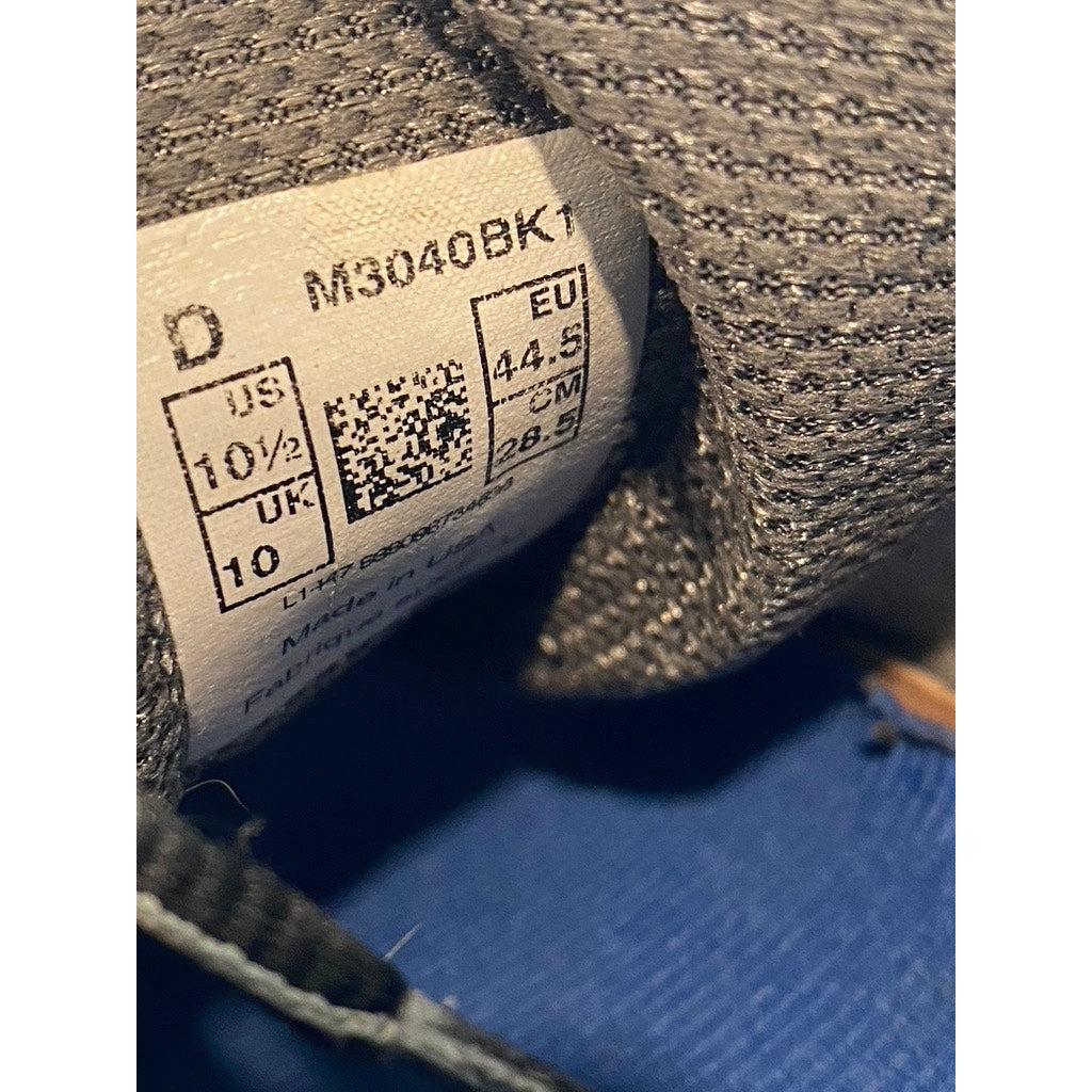 NEW BALANCE Men's Black Mesh Lace-Up Round-Toe Running Active Sneakers SZ 10.5