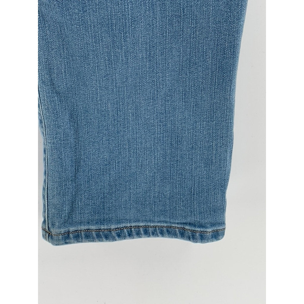 ST. JOHN'S BAY Women's Light Wash Denim Short Jeans SZ 14