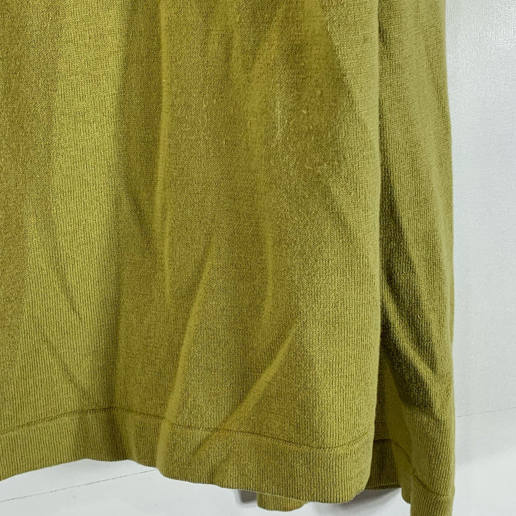BANANA REPUBLIC Men's Green Cotton-Blend Luxe V-Neck Long Sleeve Sweater SZ XL
