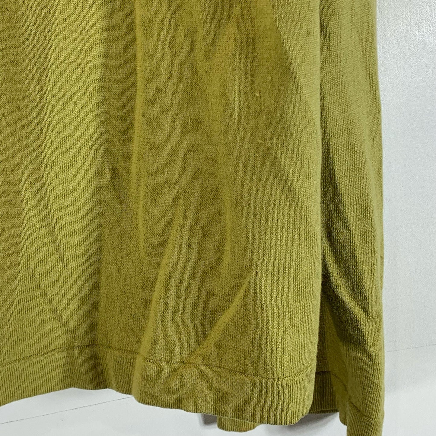 BANANA REPUBLIC Men's Green Cotton-Blend Luxe V-Neck Long Sleeve Sweater SZ XL