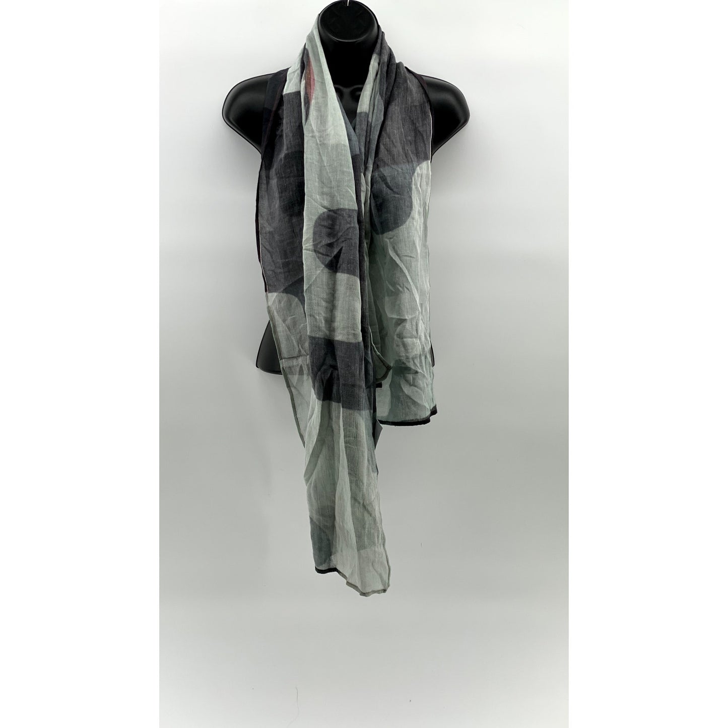 SAWIDJI Women's Blue Printed Lightweight Wrap Scarf SZ OS