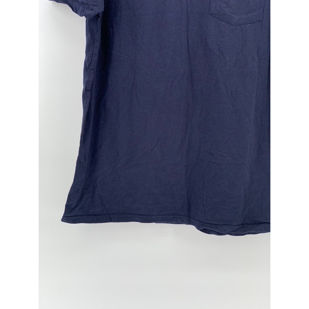 THE QUIET LIFE Men's Navy Logo Crewneck Short Sleeve Casual T-Shirt SZ L