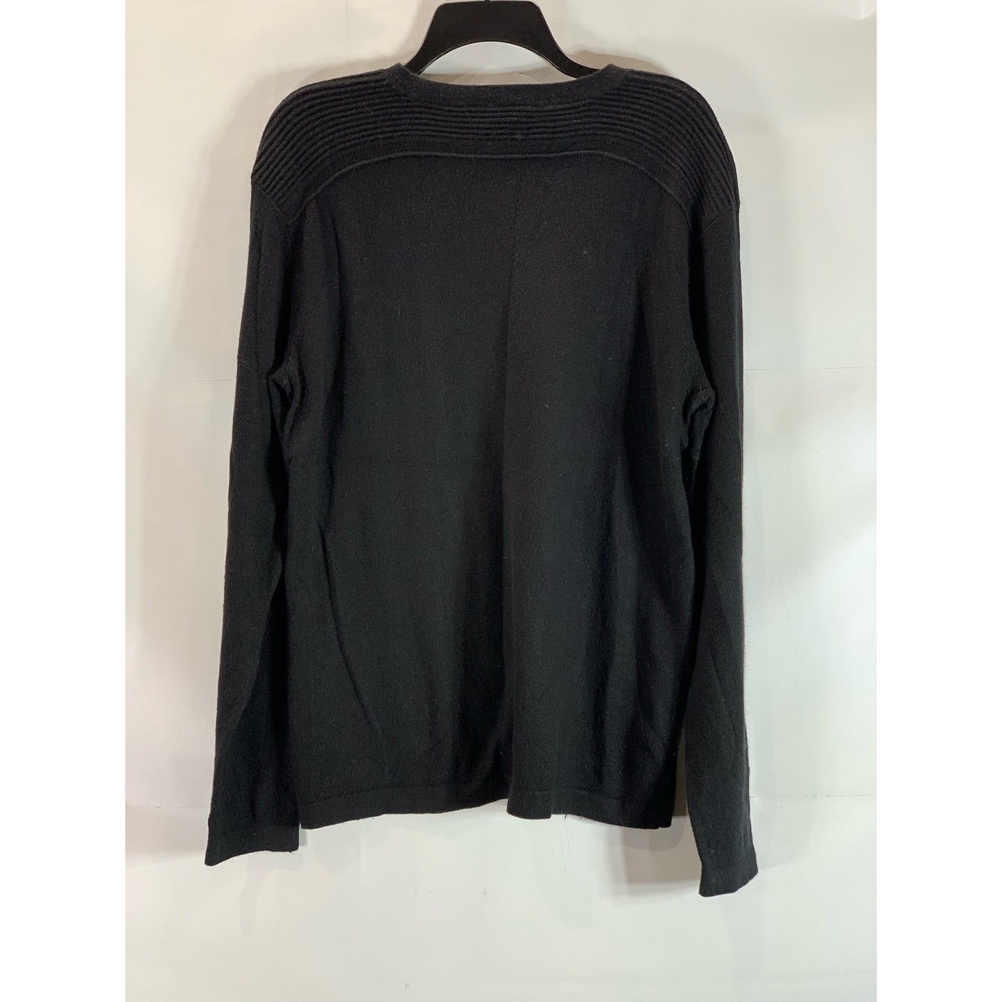 A|X ARMANI EXCHANGE Men's Black Crewneck Rib Shoulder Pullover Sweater SZ L