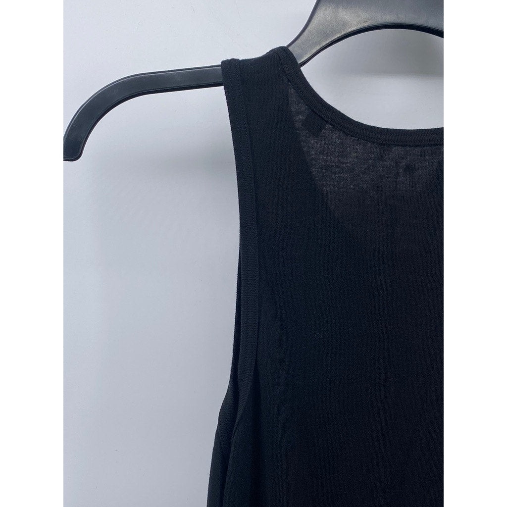 AMERICAN TALL Men's Black Soft-Knit Crewneck Sleeveless Tank SZ M/T