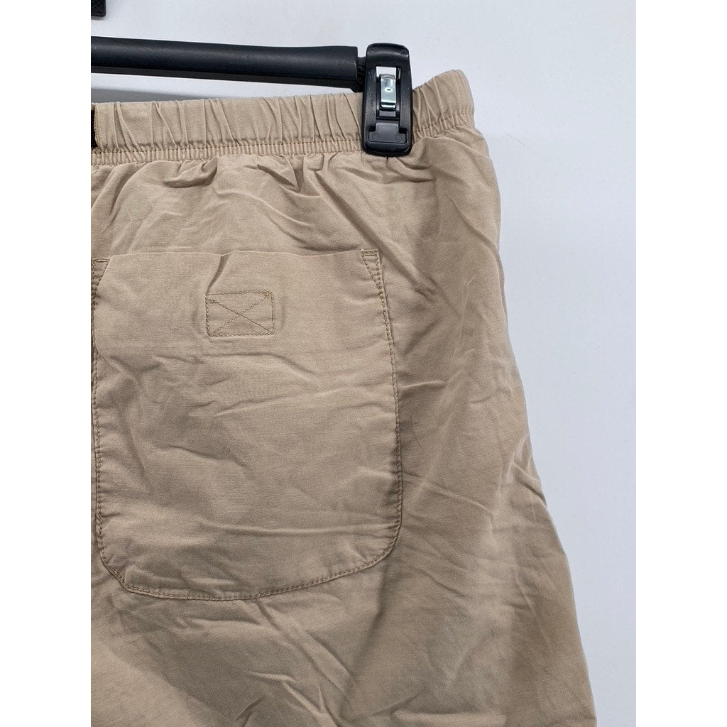 URBAN OUTFITTERS Men's Tan Mesh Lined Utility Shorts SZ XL