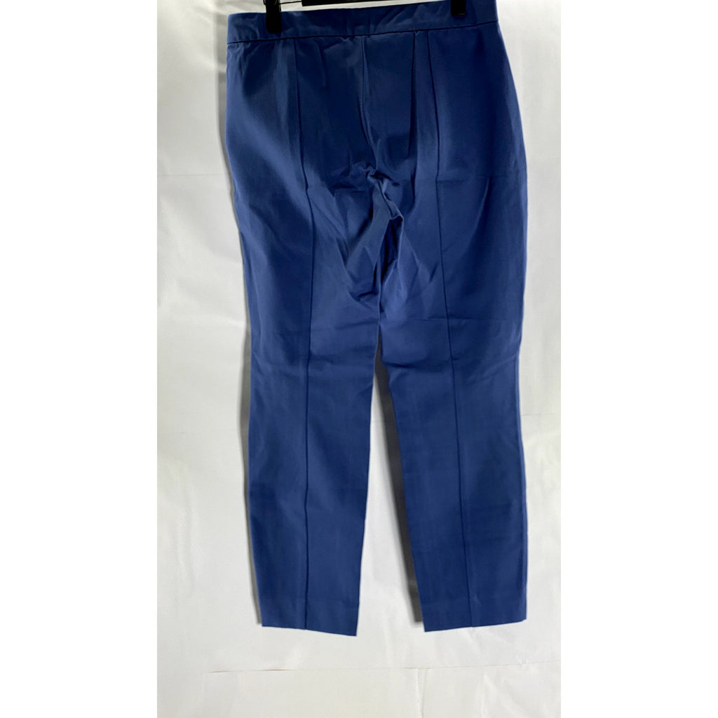 EVERLANE Women's Dark Blue Elastic-Waist Pull-On Stretch Dress Ankle Pant SZ 10