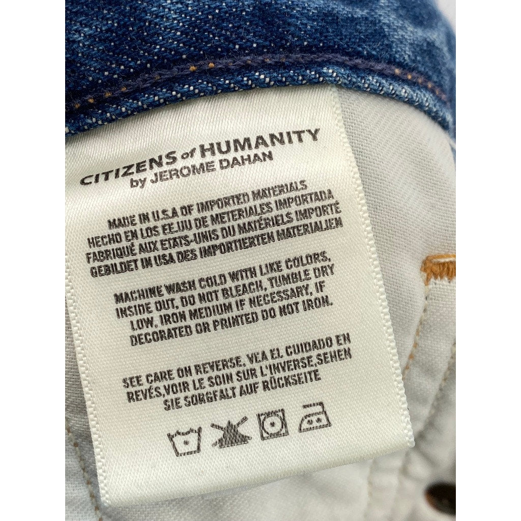 CITIZENS Of HUMANITY Women’s Blue Liya High-Rise Cropped Skinny Jean SZ 24