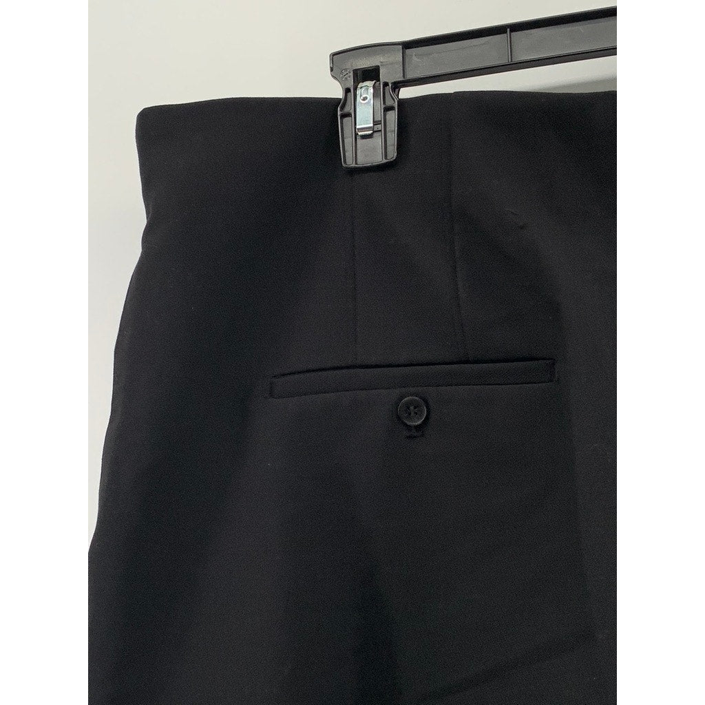 H&M Women's Black Solid Straight-Leg Regular Fit Pant SZ XL