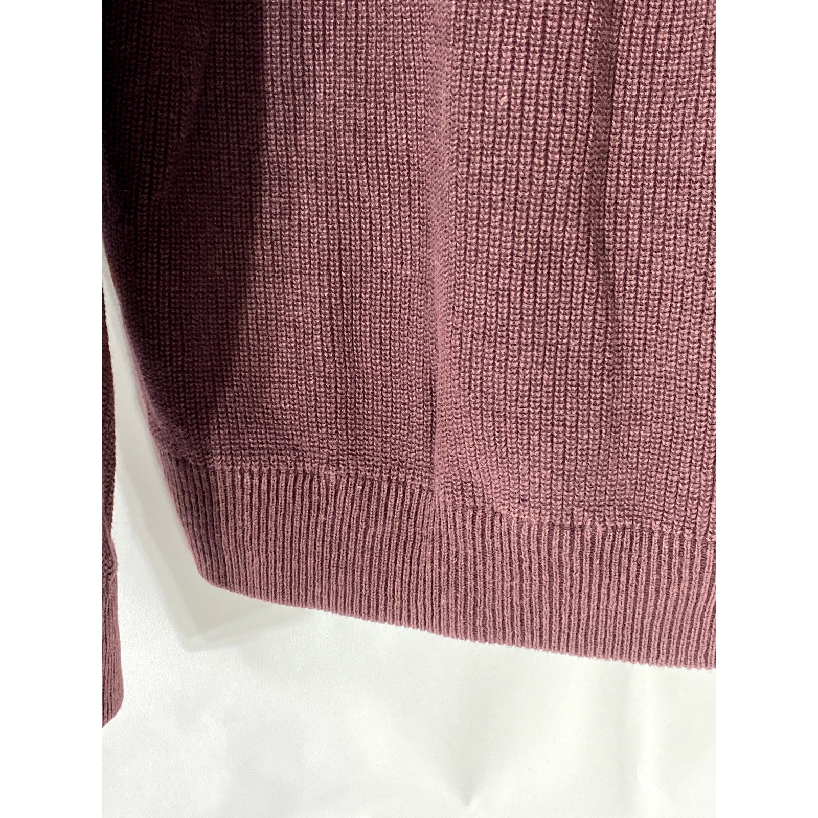 NORTHWEST TERRITORY Men's Vintage Burgundy Rib Knit Crewneck Sweater SZ XL