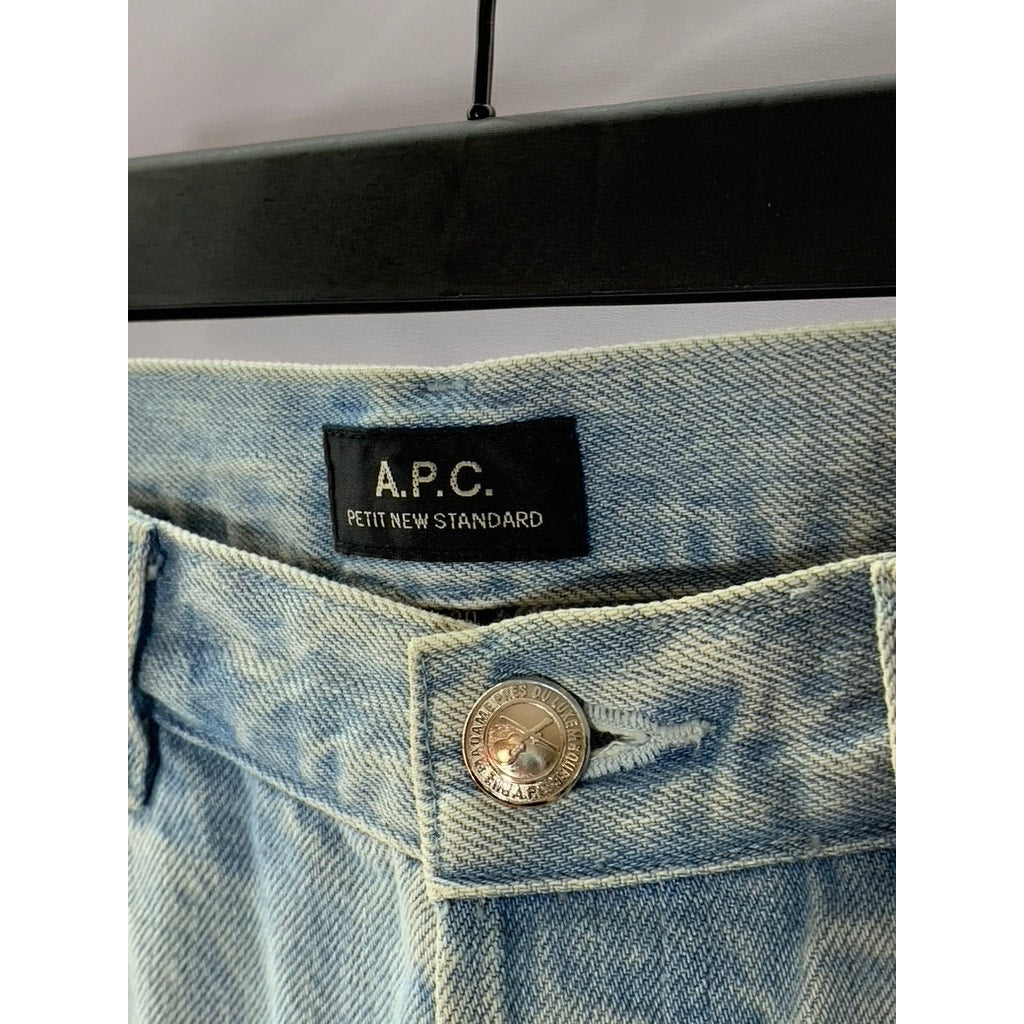 A.P.C. PETIT NEW STANDARD Men's Light Blue Slim Tapered Five-Pocket Jean SZ 30