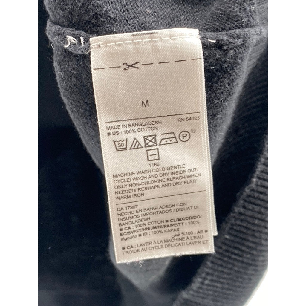 OLD NAVY Men's Black V-Neck Knit Pullover Sweater SZ M