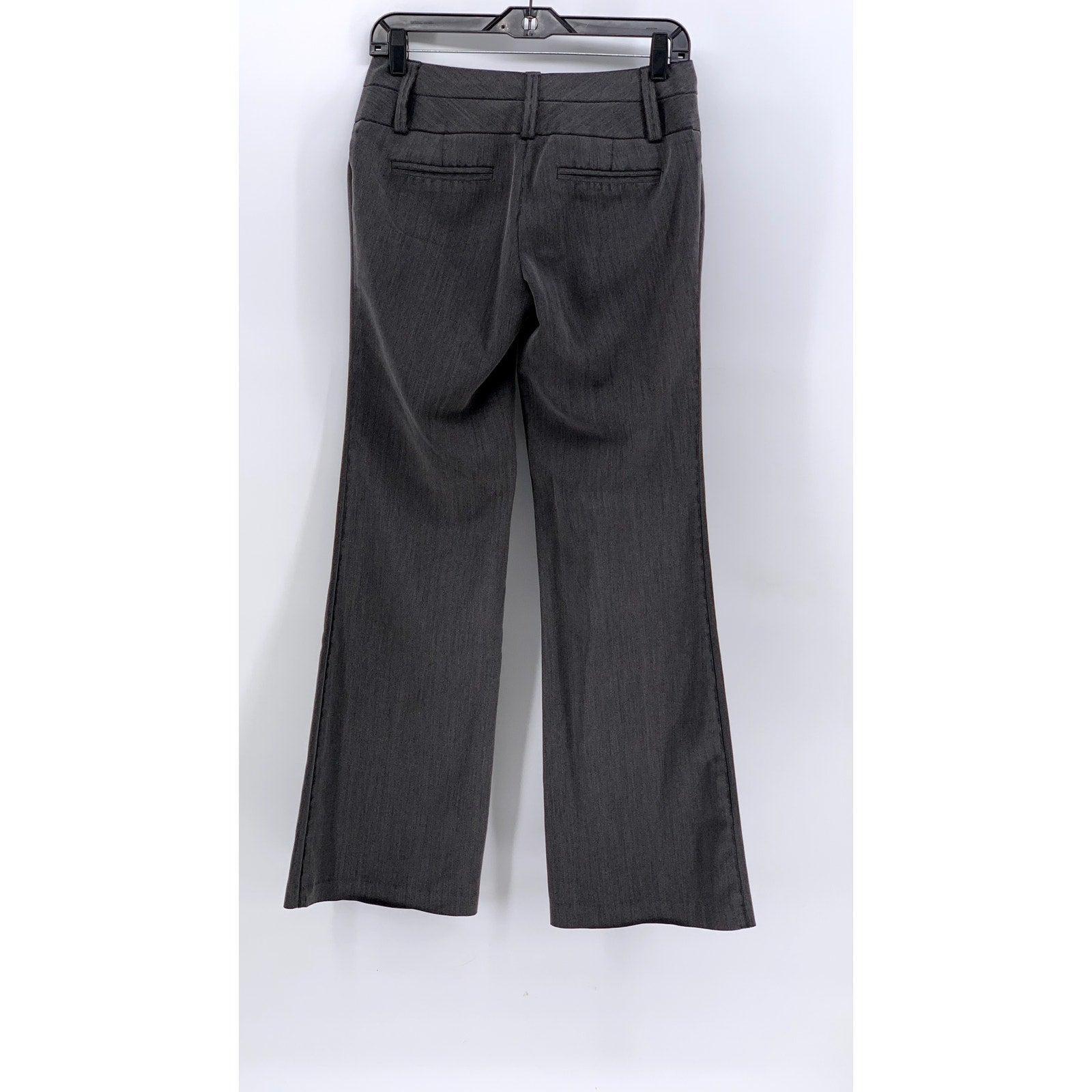 CHARLOTTE RUSSE Women's Charcoal Gray Regular-Fit Wide-Leg Pants SZ 0