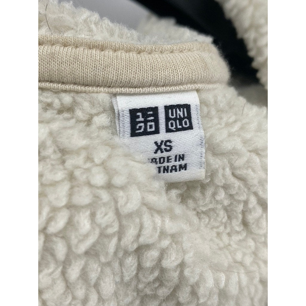 UNIQLO Men’s Gray HeatTech Pile-Lined Sweat Hooded Zip-Up Sweater SZ XS