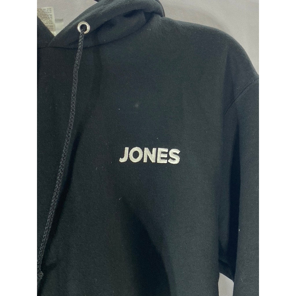 CHAMPION Men's Black Jones Logo Casual Pullover Hoodie SZ S
