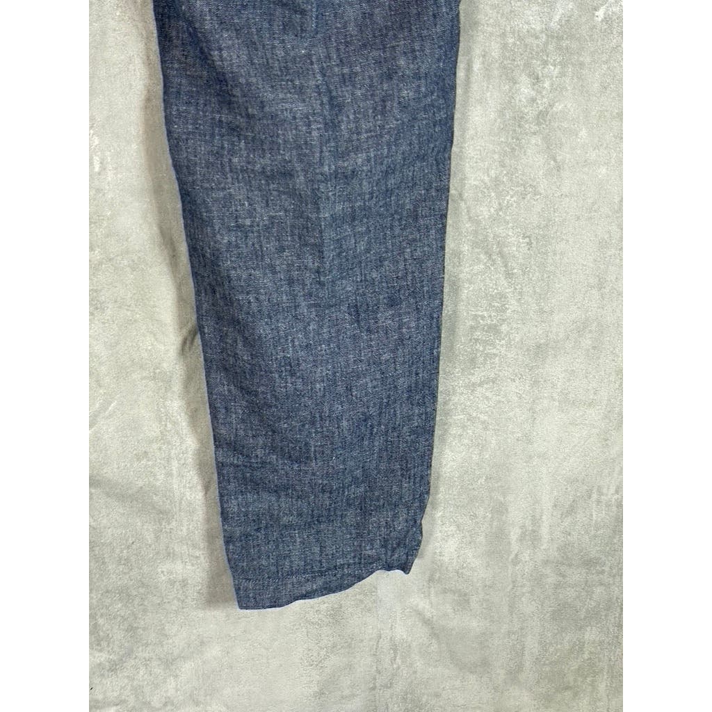 BANANA REPUBLIC Men's Blue Linen/Cotton Slim-Fit Pants SZ 33X32