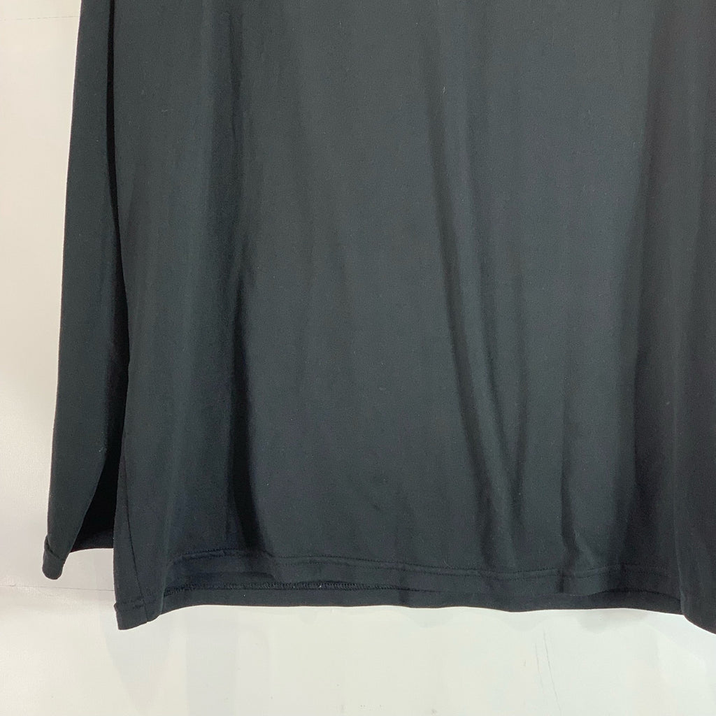 UNDR ARMOUR Men's Black UA Tch Quarter-Zip Stand Collar Long Sleeve Shirt SZ L