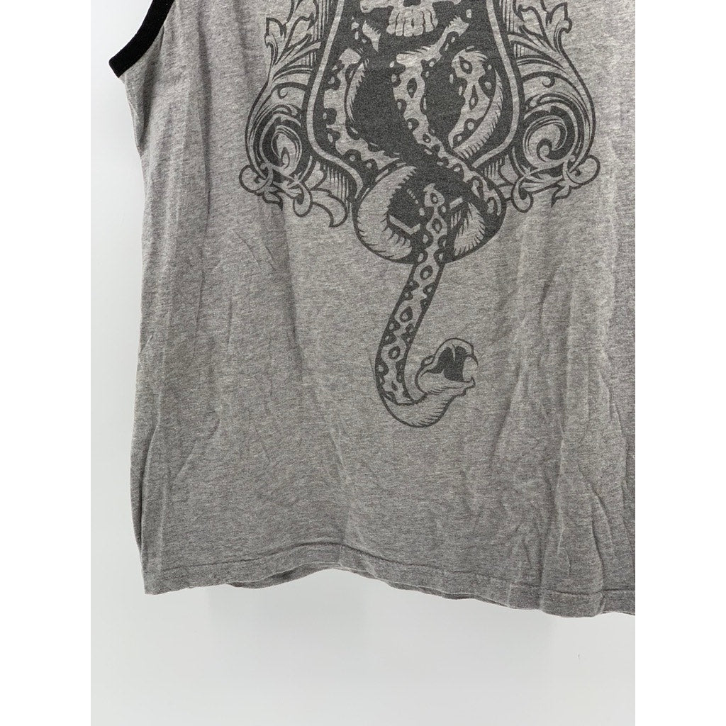 UNIVERSAL STUDIOS Unisex Gray Harry Potter Graphic Tank SZ L