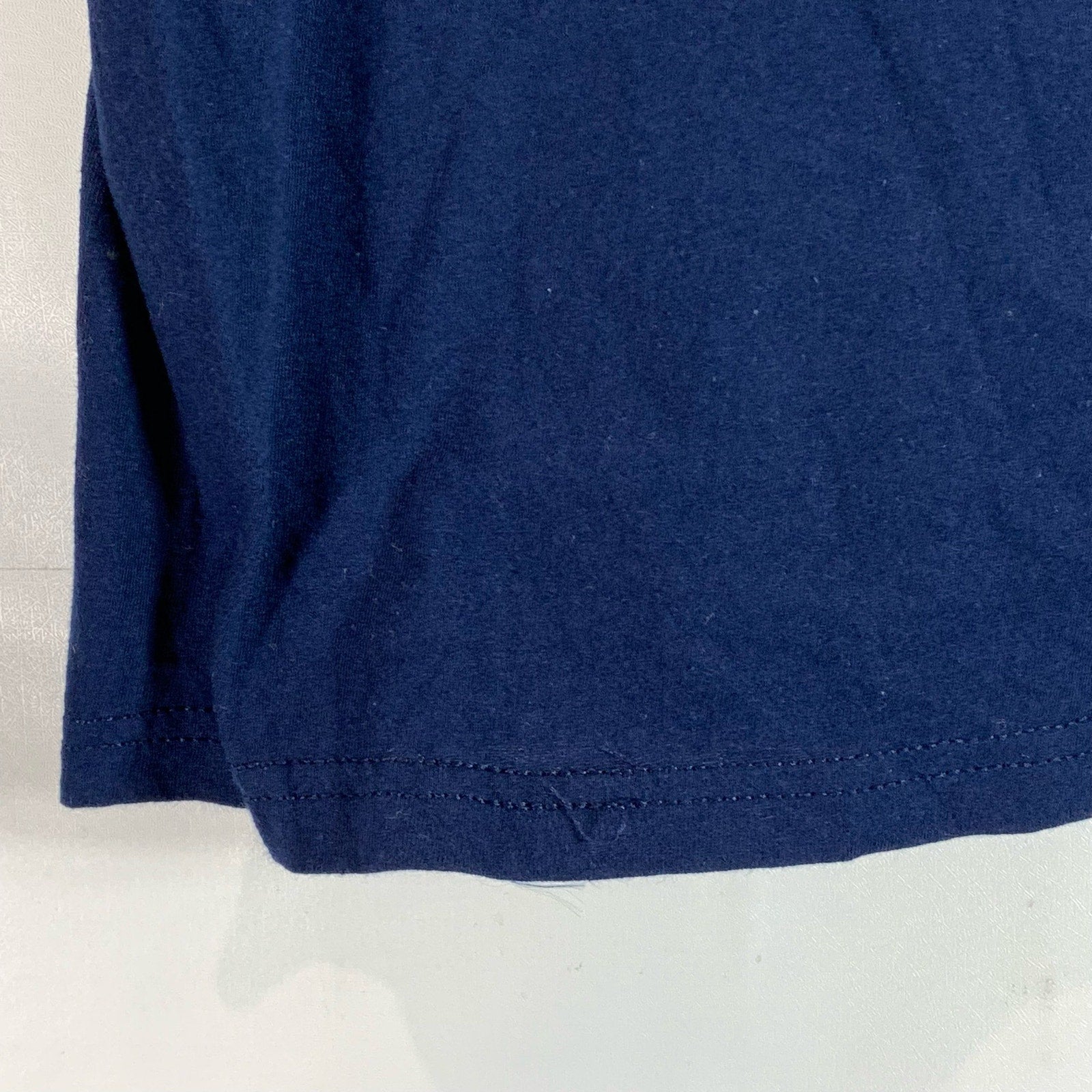 ADIDAS Men's Navy Graphic The-Go-To Short Sleeve Regular-Fit T-Shirt SZ L