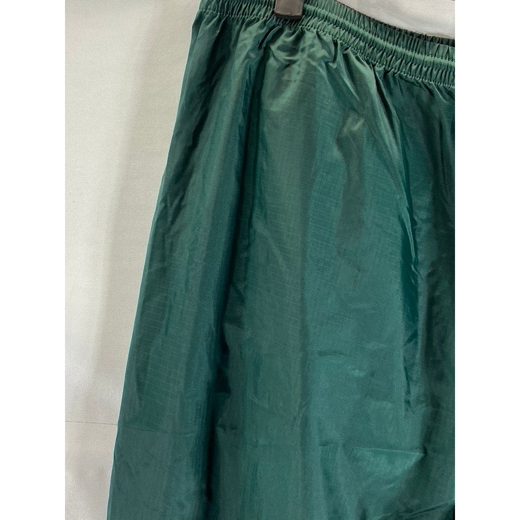 EDDIE BAUER Men's Green Vintage Ebtek Windbreaker Zipper-Hem Pant SZ XL