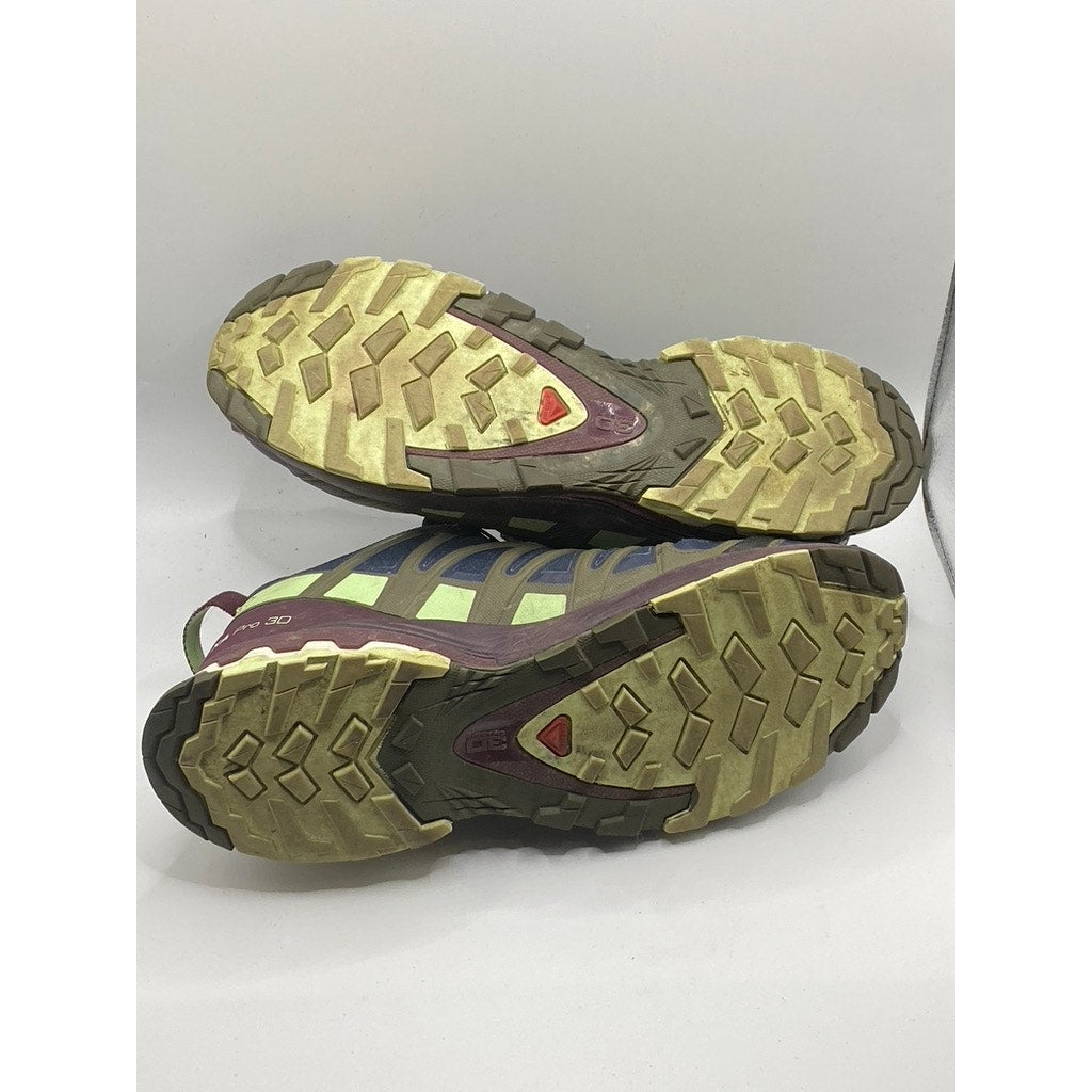 SALOMON Women’s Blue-Green XA Pro 3D Gore-Tex Bungee Lace-Up Active Sneakers SZ9