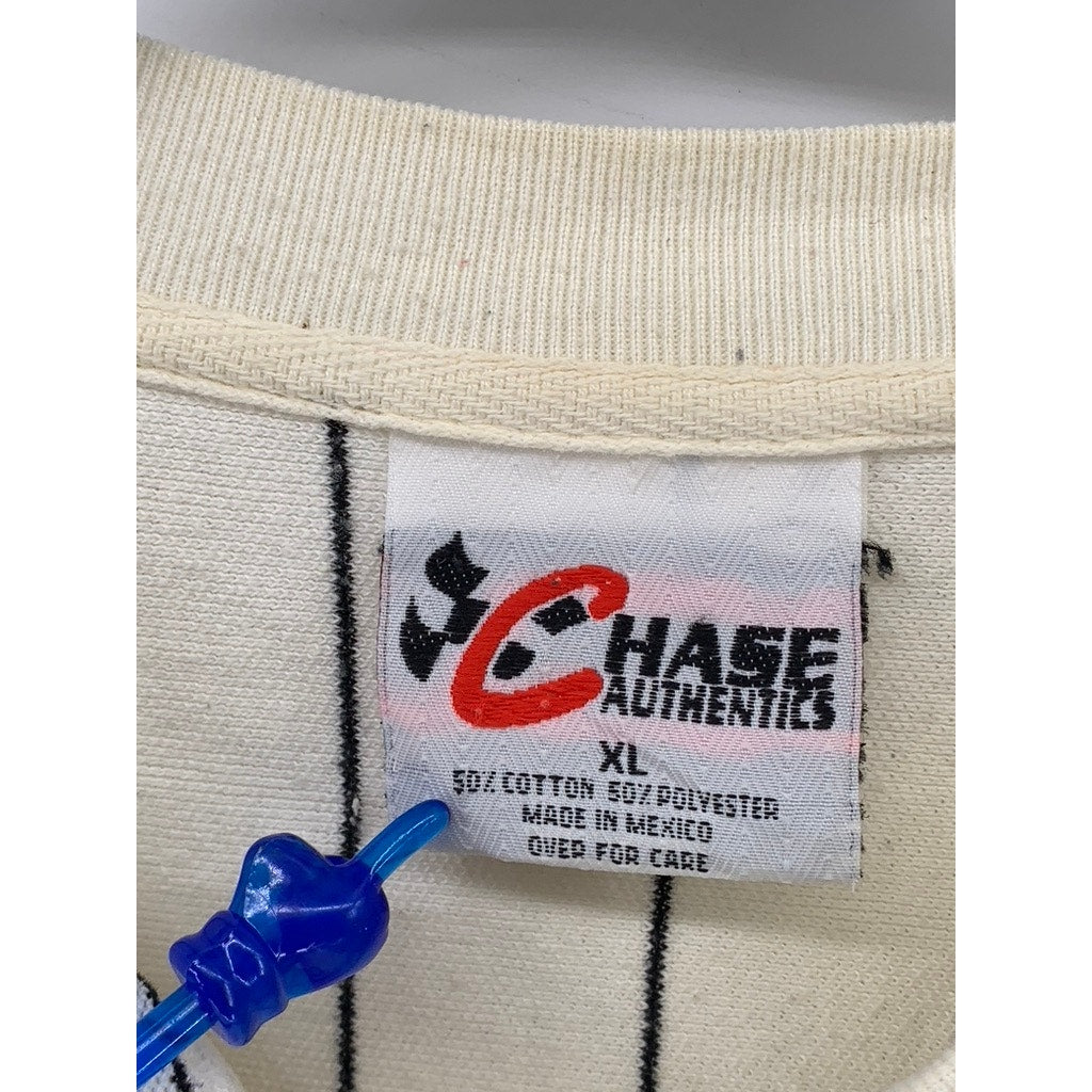 CHASE Men's Vintage Beige Tony Stewart Home Depot Nascar Baseball Shirt SZ S