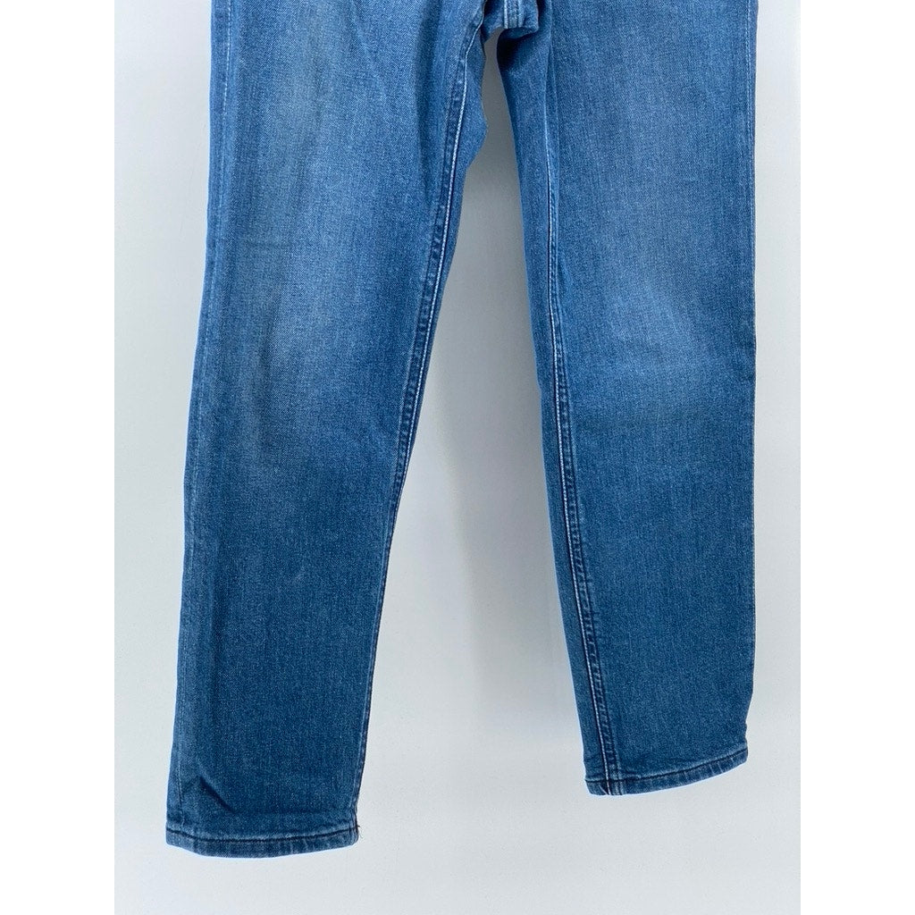 EXPRESS Women's Blue Medium Wash Denim High-Rise Mom Jeans SZ 00