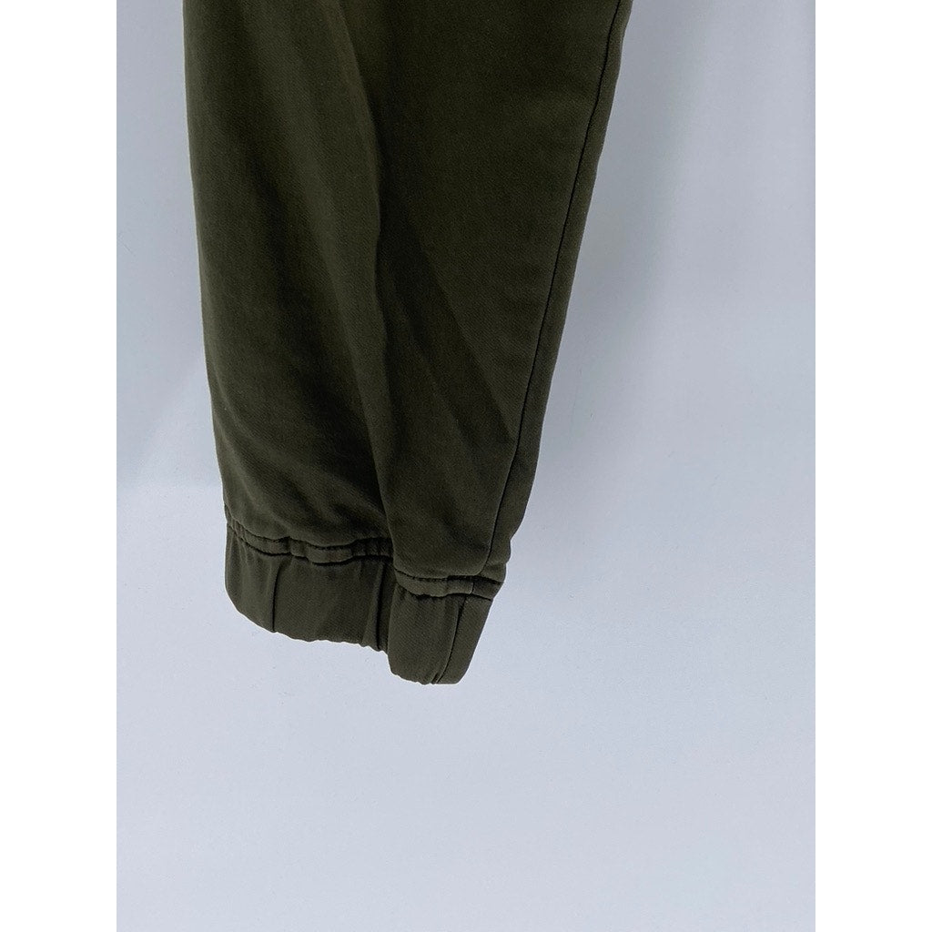 GARMENT MAKERS INDUSTRIE Men's Olive Green Drawstring Casual Jogger Pants SZ 36