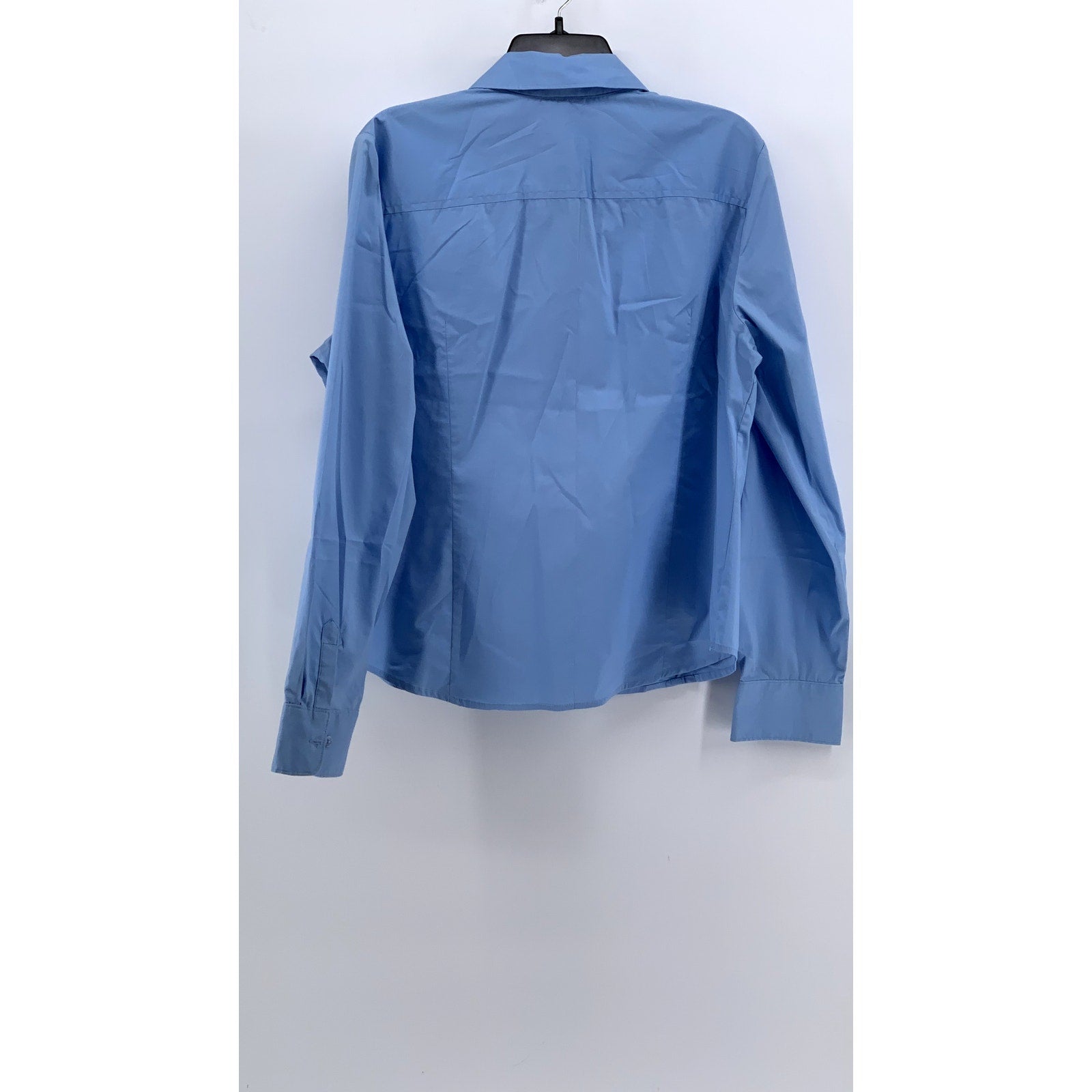 GEORGE Women's Blue Lightweight Button-Up Long Sleeve Top SZ S