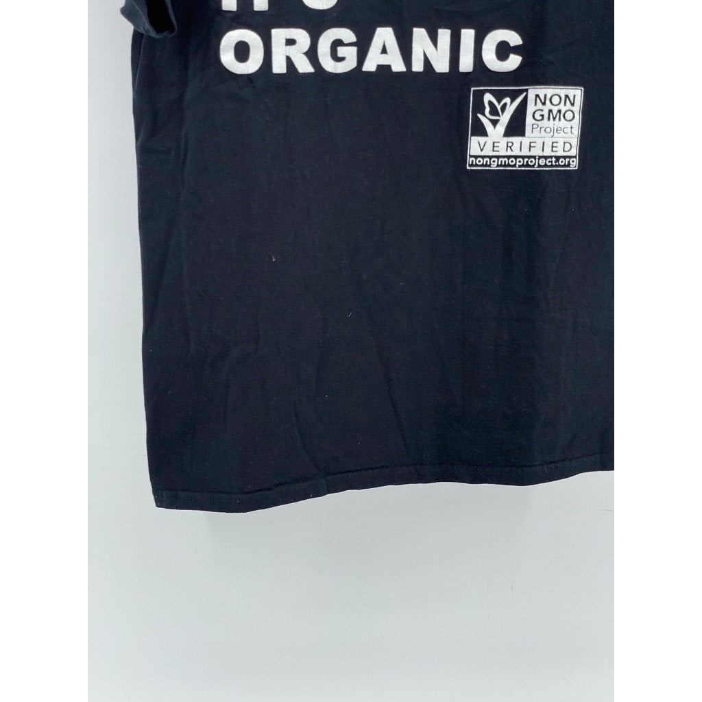 GILDAN Unisex Adult Black Graphic Crewneck Short Sleeve T-Shirt SZ M