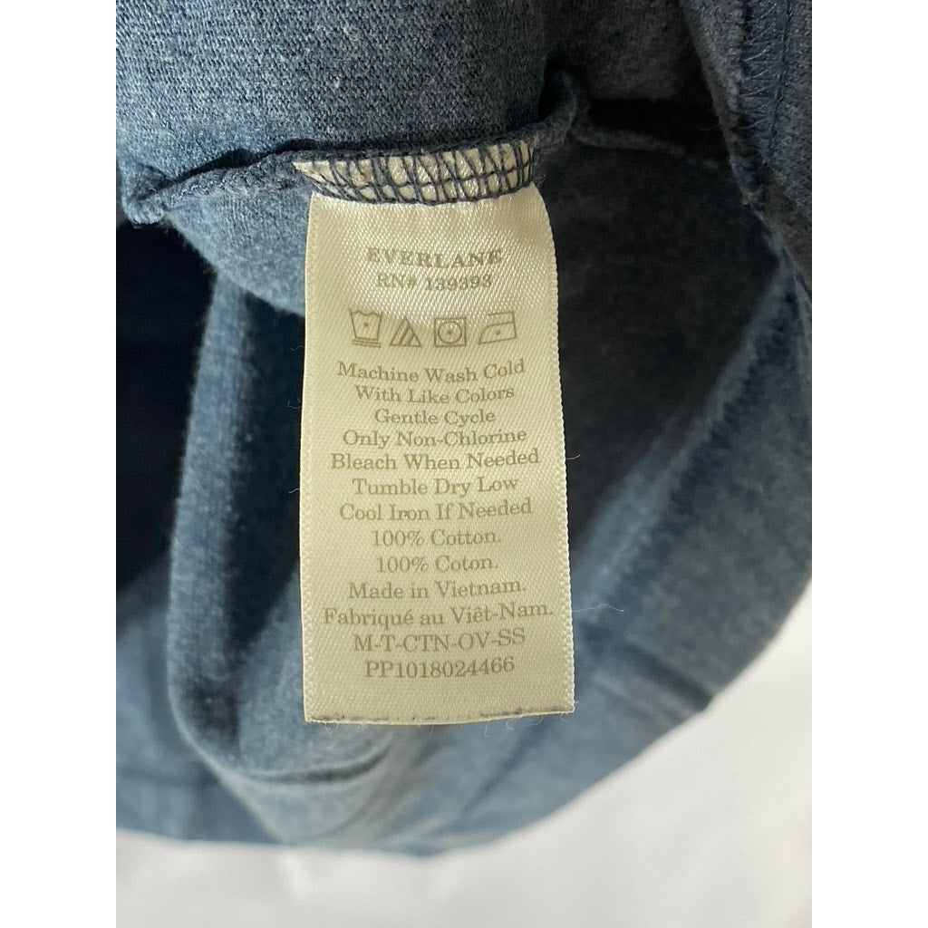 EVERLANE Men's Blue Essential Crewneck Short Sleeve T-Shirt SZ S