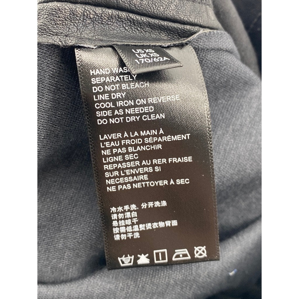 BDG URBAN OUTFITTERS Women’s Black Faux-Leather Belted Paperbag Shorts SZ XS